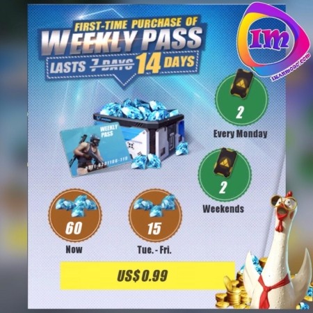 تهیه پک weekly pass بازی rules of survival 1