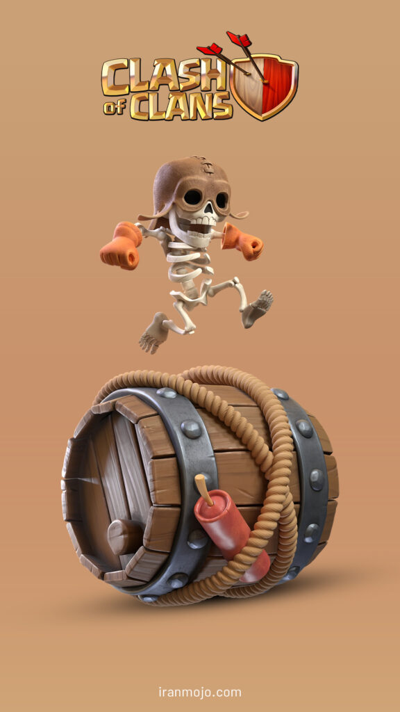 والپیپر Skeleton Barrel