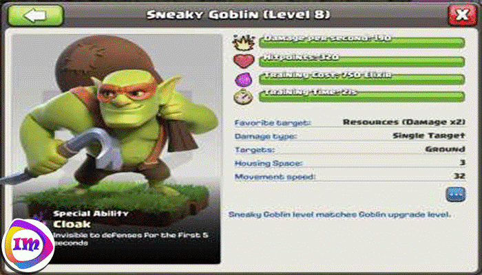 آمار Sneaky Goblin