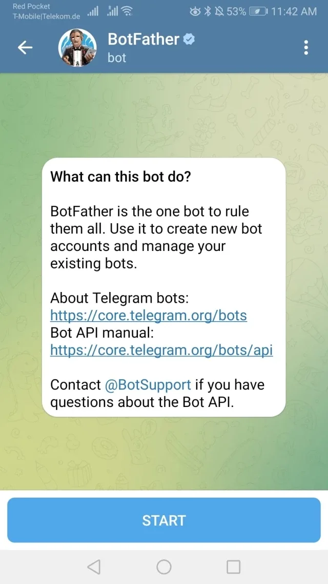 ساخت ربات تلگرام