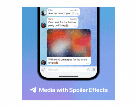 مخفی کردن عکس و فیلم هنگام اشتراک گذاری در تلگرام
