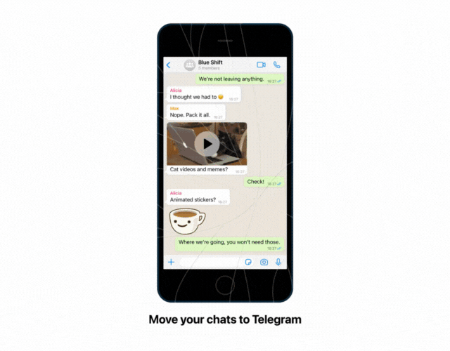 نحوه وارد کردن چت از واتس اپ به تلگرام