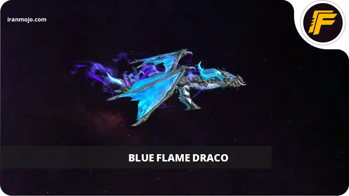 اسکین سلاح AK47 - Blue Flame Draco فری فایر