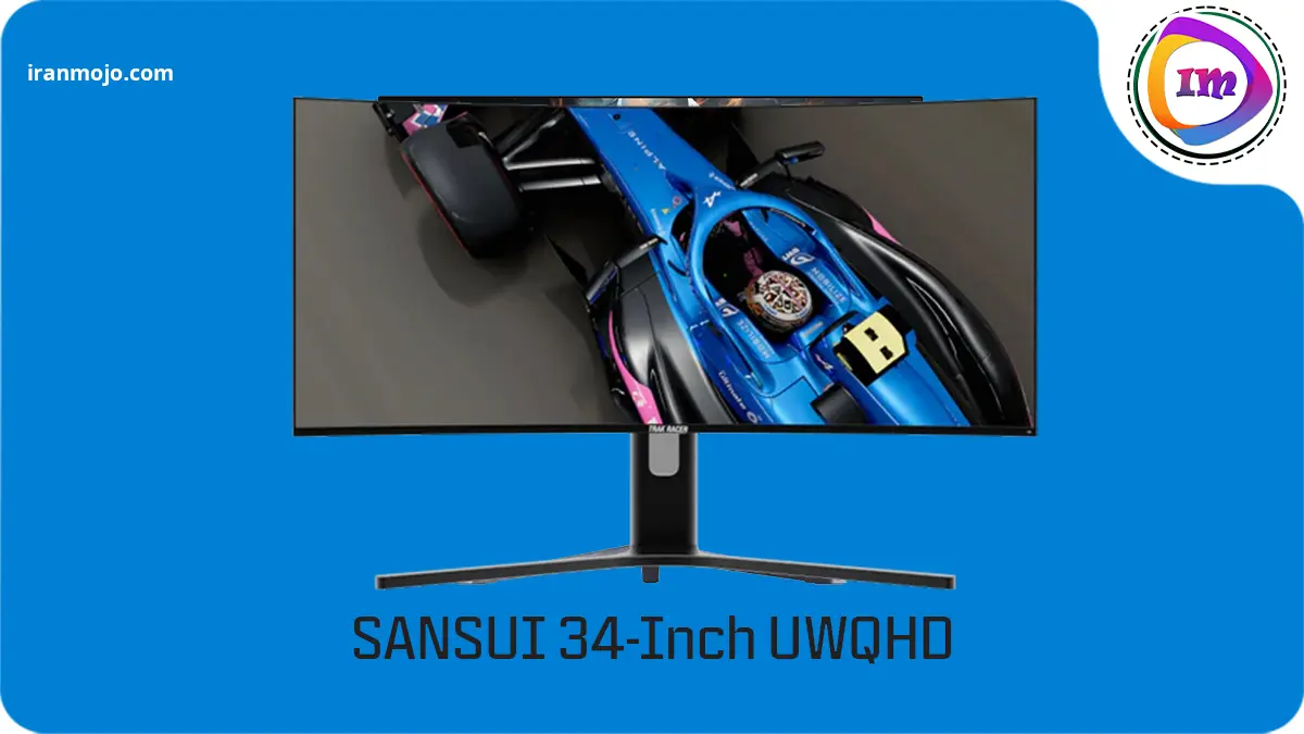 مانیتورSANSUI 34-Inch UWQHD : بهترین مانیتور عریض اقتصادی