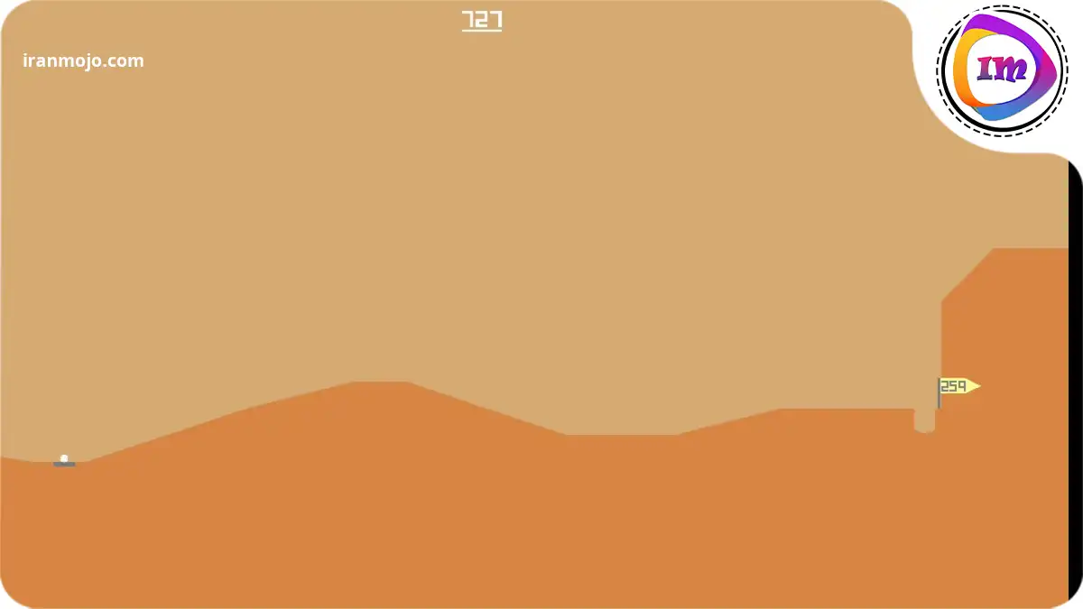 بازی مینیمالیسم Desert Golfing