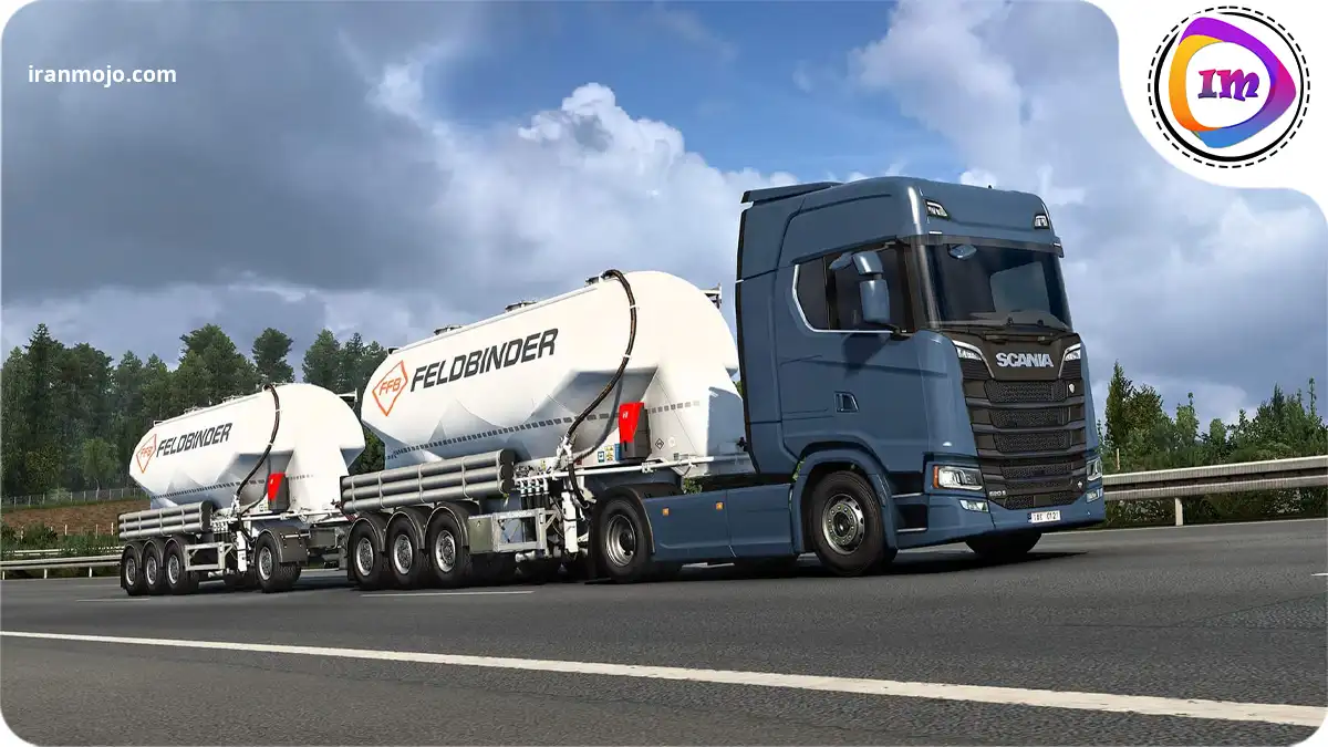 بازی Euro Truck Simulator 2 - رانندگی آرام در جاده ها