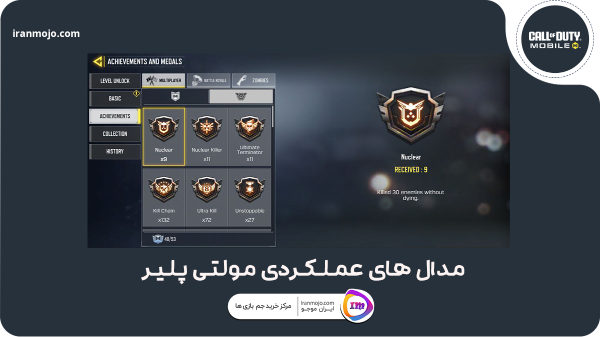 مدال های عملکردی مولتی پلیر
