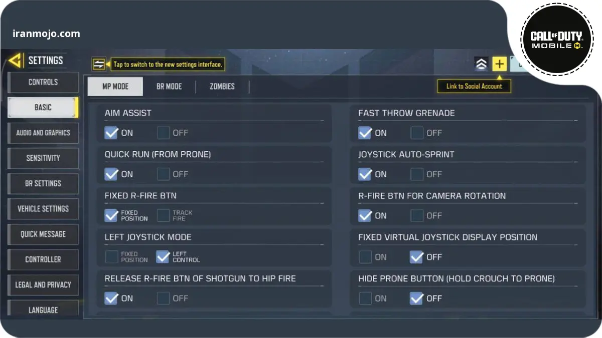 غیرفعال کردن گزینه Hide Prone