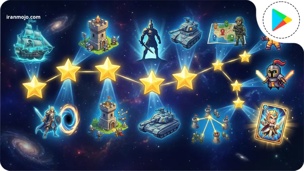 معرفی بازی های 5 ستاره گوگل پلی | 10 برتر سال