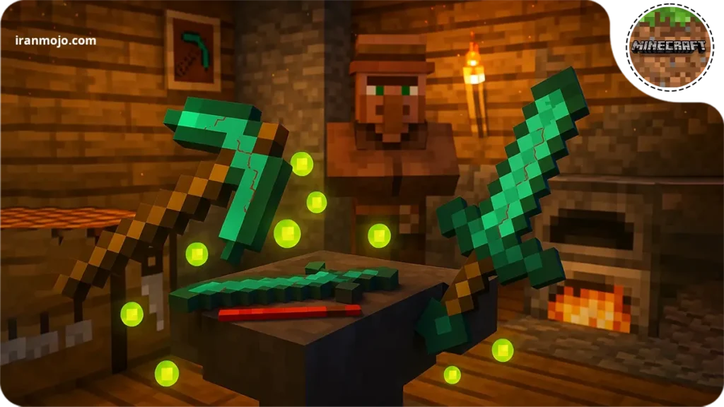 راهنمای تعمیر کردن وسایل در ماینکرافت - آموزش آسان