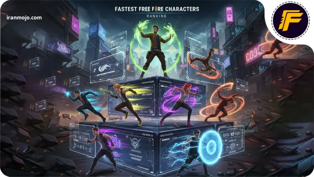 معرفی سریع ترین کاراکتر فری فایر | 8 شخصیت سریع