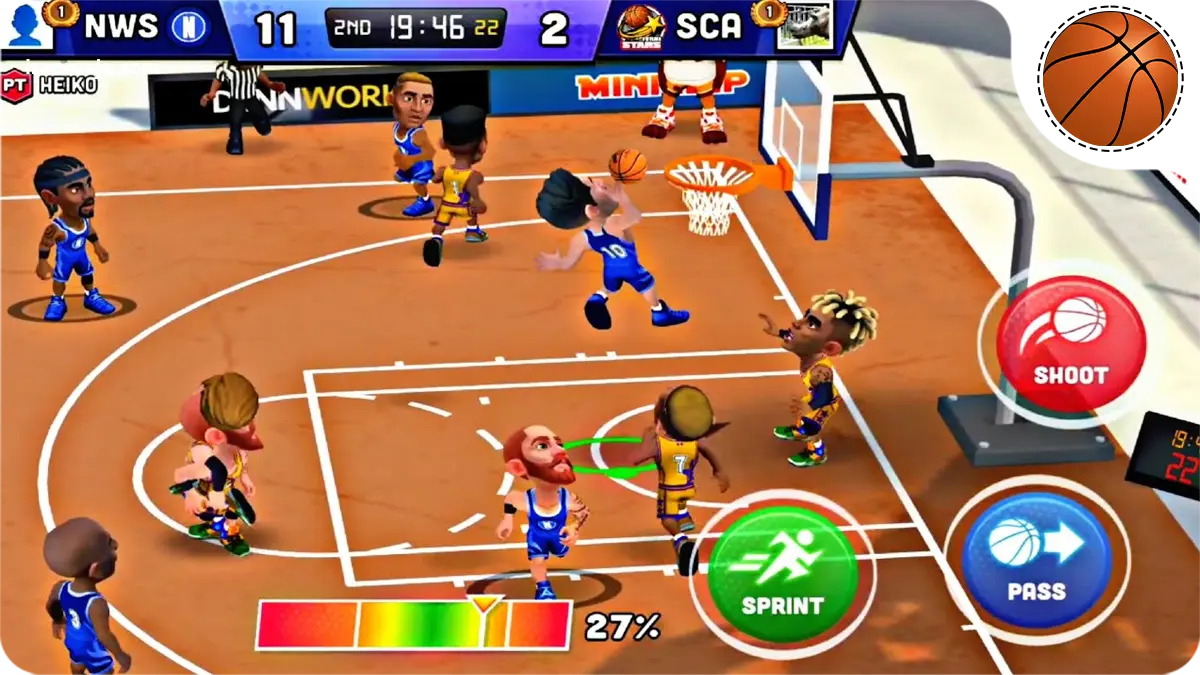 بهترین بازی های بسکتبال برای موبایل که باید تجربه کنید! بازی Mini Basketball - بسکتبال فانتزی و اعتیادآور