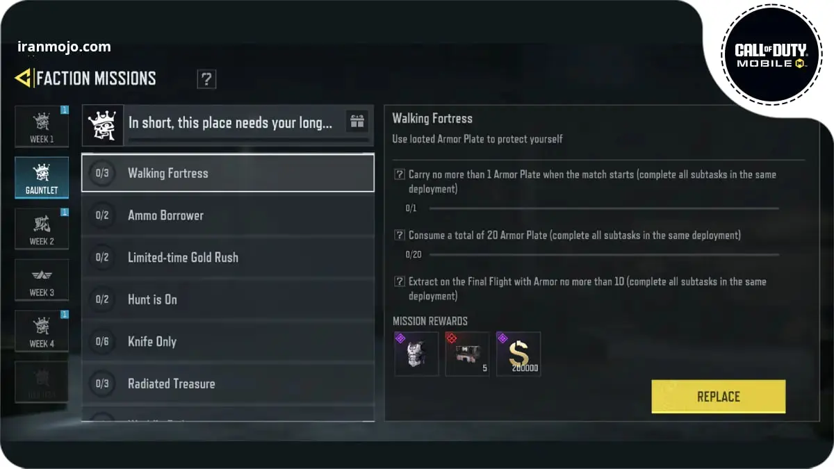 ماموریت Walking Fortress