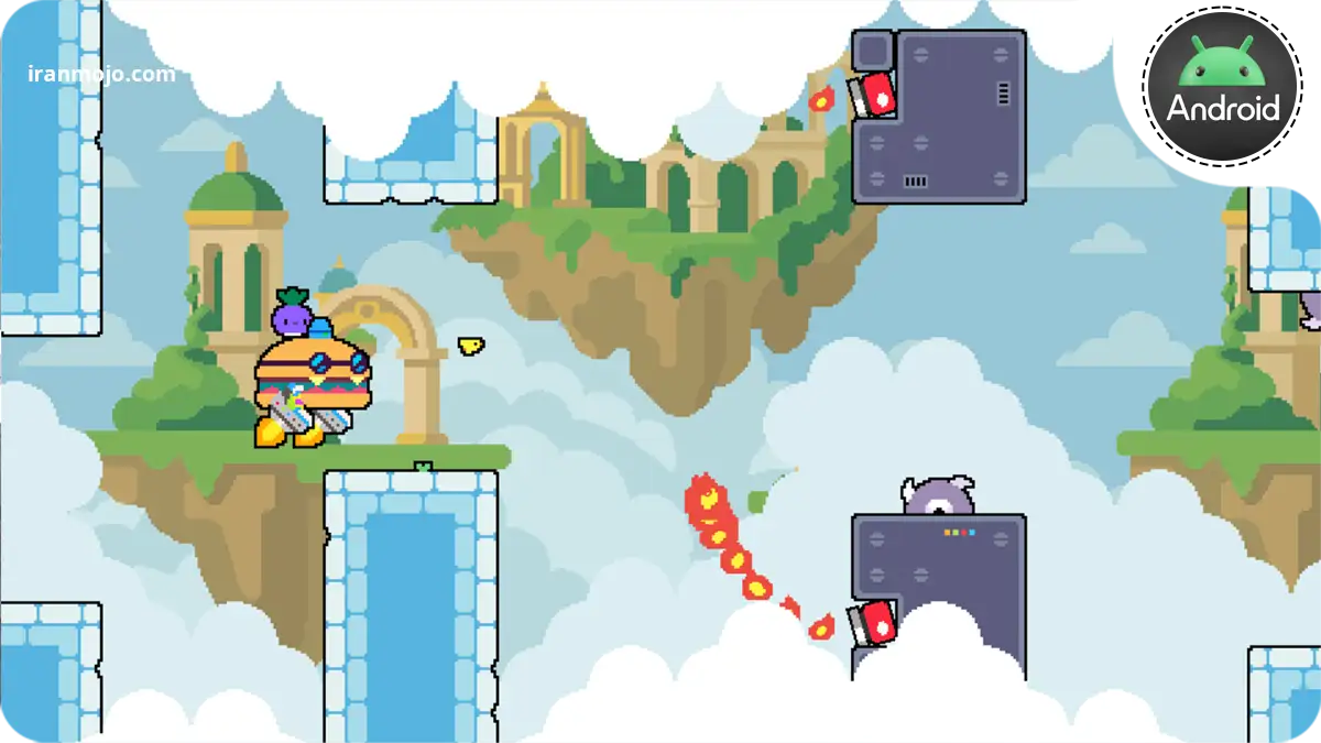 بازی مدیریتی Dadish 4 - ماجراجویی پیکسلی دو بعدی