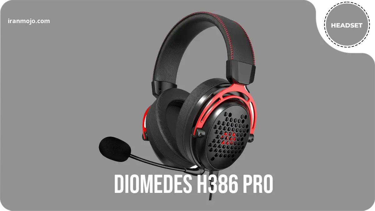 هدفون گیمینگ ردراگون Diomedes H386 Pro - قدرت و بیس عمیق برای رقابت سنگین