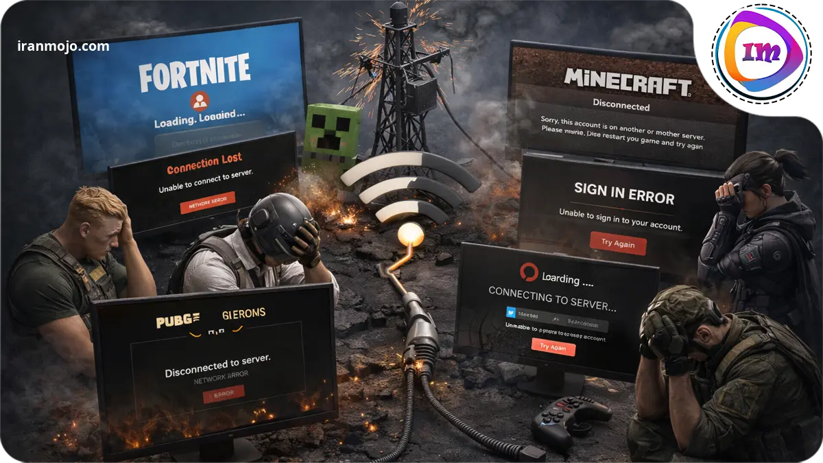 قطع اینترنت یعنی قطع شدن خیلی از بازی ها