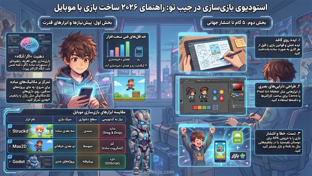 چگونه با گوشی بازی بسازیم