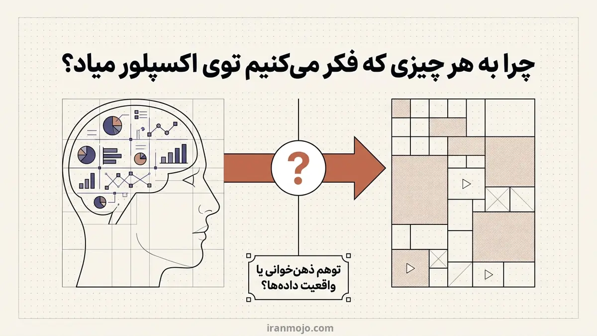 چرا به هر چیزی که فکر می‌کنیم توی اکسپلور میاد؟