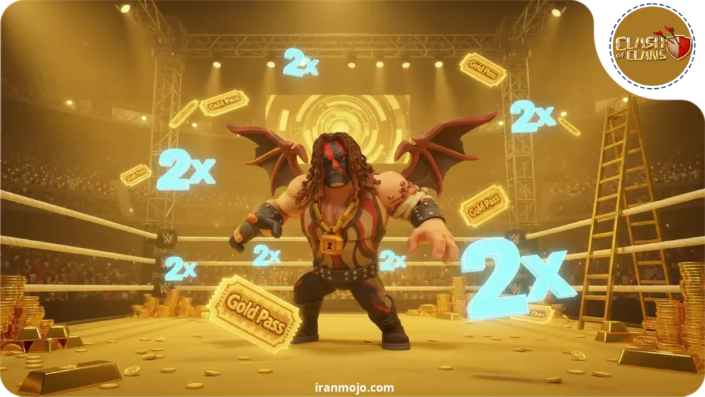 بررسی بلیط طلایی سیزن WWE در کلش اف کلنز 2026